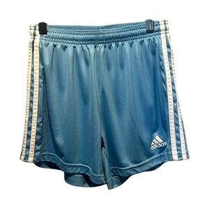 Adidas Girl’s Aeroready Shorts Size XS 4-6 Carolina Blue